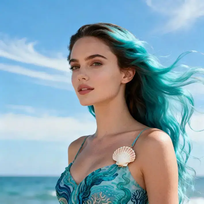 Голубое море