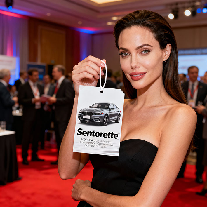 Aromatizatores autocineti personalisati: gadget-praemium certaminibus, conventibus et certaminibus Horeca﻿﻿